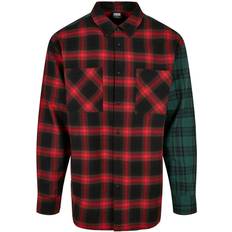 Urban Classics Oversized Mix Check Shirt Longsleeve