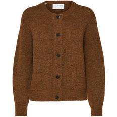 Selected Femme Lulu Knit Kort Cardigan - Lys Lilla