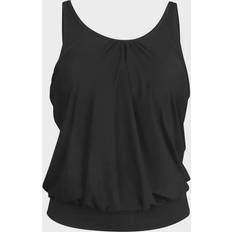 Wiki Loose Tankini Top - Svart