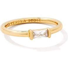 Rings Kendra Scott Juliette Band Ring - Gold/Transparent