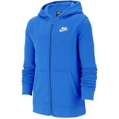 Nike Big Kid's Sportswear Club Full-Zip Hoodie - Game Royal/Game Royal/White (BV3699-480)