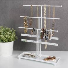 White Small Boxes Design Imports 3 Tier Jewelry Organizer Unisex Small Box