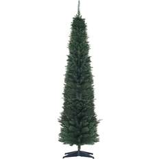 Homcom 7' Artificial Pencil Slim Xmas Christmas Tree 84"