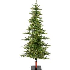 Glass Christmas Trees Vickerman 6 Shawnee Fir Artificial Warm White LED Dura-lit Lights Christmas Tree