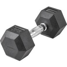 Rubber Dumbbells Lifeline LLHRD20 Hex Rubber Dumbbell 20lbs