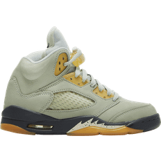 Drawstring Basketball Shoes Children's Shoes Nike Air Jordan 5 Retro GS - Jade Horizon/Light Silver/Anthracite/Pink Glaze