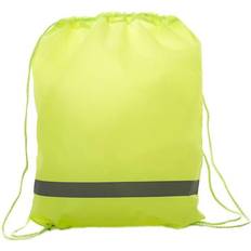 Gula Gymnastikpåsar United Bag Store Reflective Drawstring Bag (One Size) (Yellow)