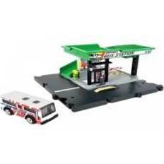 Matchbox action Mattel Matchbox Action Drivers Bus Station Playset