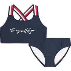 Tommy Hilfiger Girls Bikinis Tommy Hilfiger Girl's Big Kids' Signature Swim Set Blazer