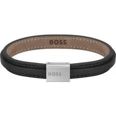 HUGO BOSS Black Bracelets HUGO BOSS Gents Jewellery Grove Bracelet - Silver/Black
