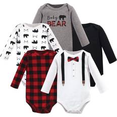 Children's Clothing Little Treasure 5-Pack Lumberjack Bow Tie Bodysuits