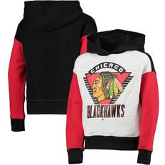 Black - Boys Sweatshirts Outerstuff Girls Youth Heathered Gray/Black Chicago Blackhawks Let Get Loud Pullover Hoodie