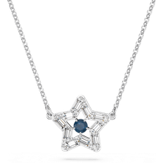 Swarovski Stjerne Halskæde - Grå/Blå