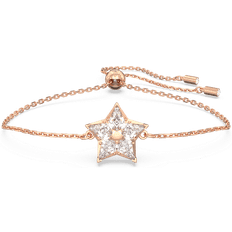 Swarovski Stella bracelet, Kite cut, Star, White, Rose gold-tone plated