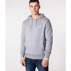 Fred Perry Uomo Abbigliamento Fred Perry Tipped Hooded Sweatshirt Men - Grey