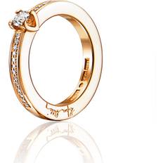 Efva Attling Heart To Heart Ring - Gold/Diamonds