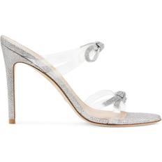 Transparent Slippers & Sandals Stuart Weitzman Crystal Bow Sandals Clear/Crystal