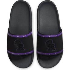 Nike Grey Slides Nike Men's Offcourt Rockies Slides, 12, Black/Purple/Gray