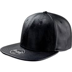 Gule - Herre Capser Atlantis Snap Eco Flat Visor Pu Leather Panel Cap (black)