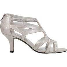 Easy Street Flattery Rhinestone Evening - Silver