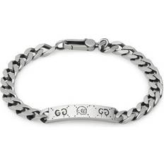 Gucci Men Bracelets Gucci Men's Ghost Bracelet - Silver