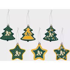 Foco Brooklyn Nets Shatterproof Tree & Star Ornament Set