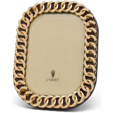 L'Objet Cuban Link Picture Frame Gold Photo Frame