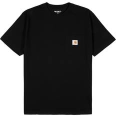 Kleding L/s Pocket T-shirt Cotton Sing - Black