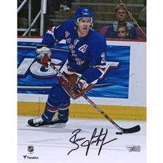 Fanatics New York Rangers Brian Leetch Autographed Blue Jersey Skating Photograph