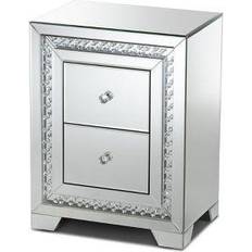 Baxton Studio Mina Bedside Table 16x18.1"