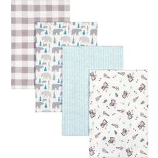 Trend Lab Flannel Baby Blankets Bear 4-pack