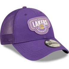 New Era Basketball Caps New Era Los Angeles Lakers Team Logo Patch 9FORTY Trucker Snapback Cap Sr