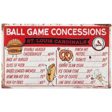 Open Road Brands St. Louis Cardinals 17'' x 10'' Team Metal Concession Sign