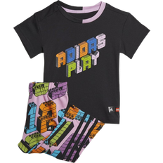 Adidas X Classic Lego Infant Tee & Pants Set - Black/Bliss Lilac (HM2218)