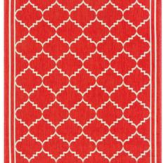Turkiet Mattor Safavieh Courtyard Collection Röd, Beige 160.02x231.14cm