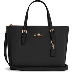 Coach Black Bags Coach Mollie Tote 25 - Gold/Black/True Red