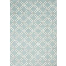 Pink and blue rug Nourison Jubilant JUB17 Pink, Blue, Green, Beige 72x108"