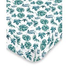 NoJo Basics Palm Leaf Mini Crib Fitted Sheet 24x38"