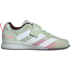 Green - Unisex Gym & Training Shoes Adidas Adipower Weightlifting 3 - Linen Green/Cloud White/Beam Pink