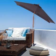 Parasol OutSunny 2m x 1.5m Tilt Bamboo Parasol