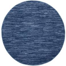 Round Carpets Nourison Essentials NRE01 Blue 47.992"