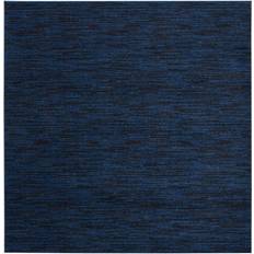 Squared Carpets Nourison Essentials NRE01 Blue 83.976x83.976"