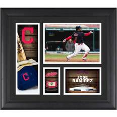 Fanatics Cleveland Indians Jose Ramirez Player Collage with a Piece of Game-Used Ball Photo Frame