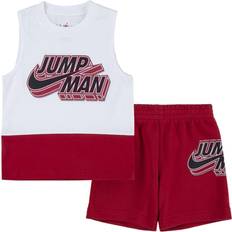 Ragazzo Altri Set Nike Kid's Jordan Tank and Shorts Set - Gym Red (85B479-R78)