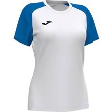 Joma T-shirt Short Sleeve Woman Academy IV - White/Royal Blue