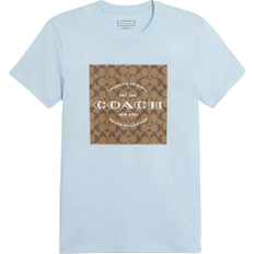 Coach Women T-shirts Coach Signature T-shirt - Icy Blue