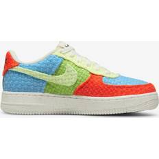 Nike Air Force 1 LV8 Next Nature GS - University Blue/Vivid Green/Team Orange/Citron