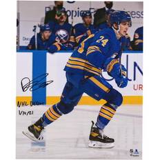 NHL Sports Fan Products Fanatics Buffalo Sabres Dylan Cozens Autographed NHL Debut Photograph with NHL Debut 1/14/21 Inscription