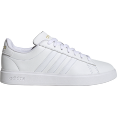 Dame - Syntetisk Sneakers Adidas Grand Court 2.0 W - Cloud White/Cloud White/Gold Metallic