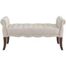 Beige Settee Benches Linon Madison Settee Bench 49.5x24.5"